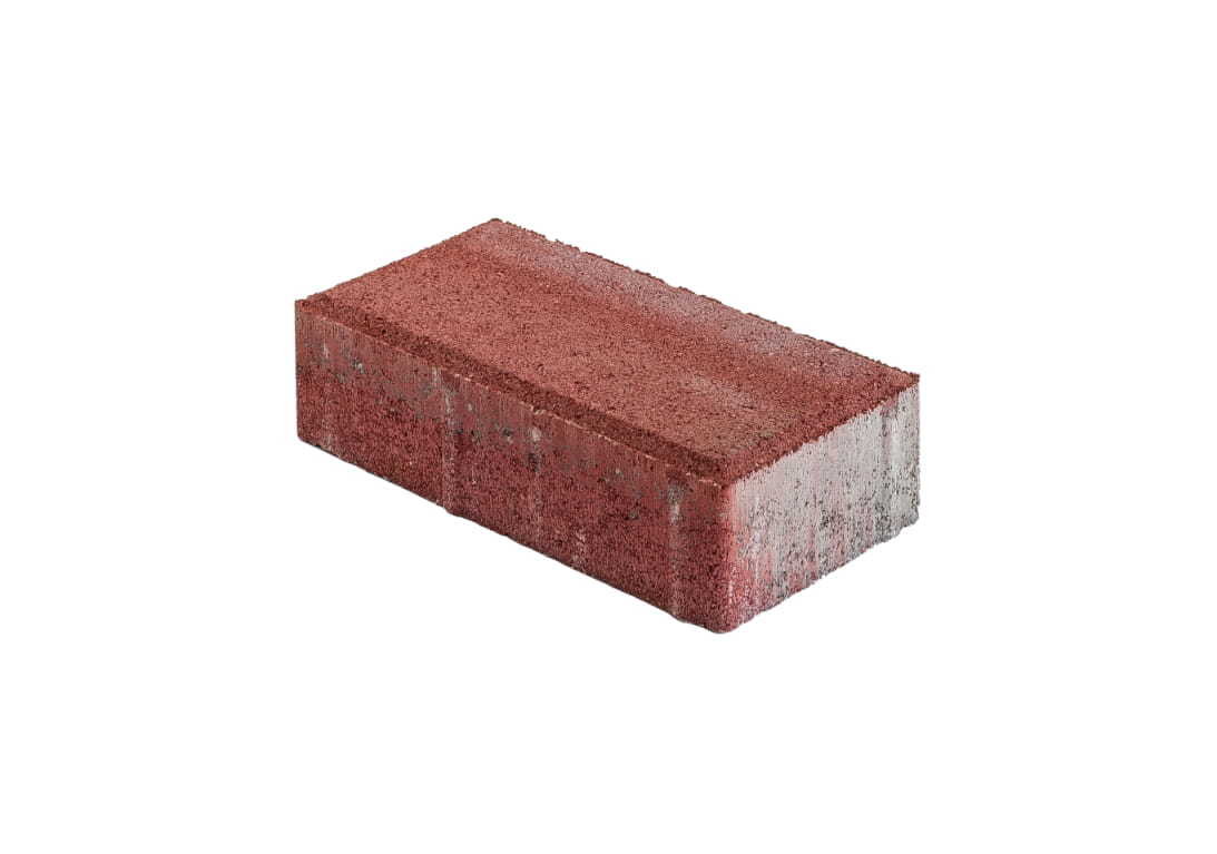 Grindinio trinkelė PRIZMA 5, raudonos sp., 50 x 100 x 200 mm, 1 m² - 50 vnt