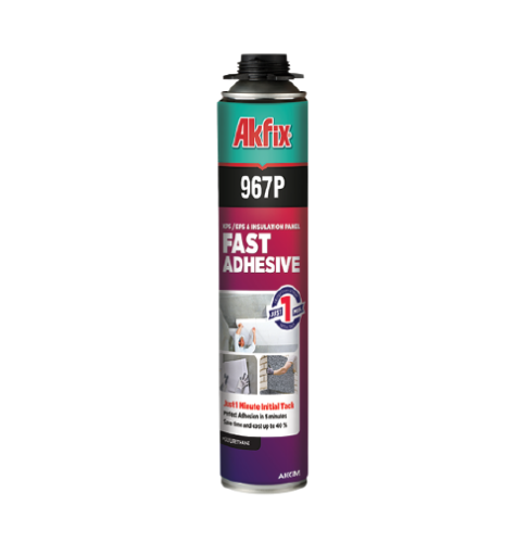 Greito stingimo klijuojančios putos AKFIX 967P, 750 ml