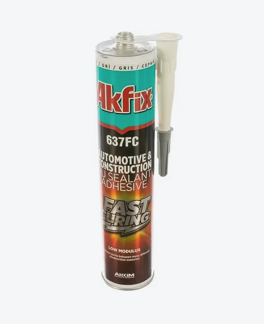 Greito stingimo statybinis sandariklis ir klijai AKFIX 637FC PU, pilkos sp., 310 ml