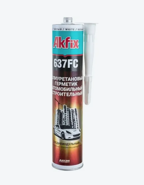Greito stingimo statybinis sandariklis ir klijai AKFIX 637FC PU, baltos sp., 310 ml