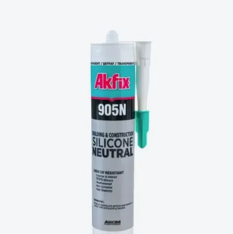 Neutralus Silikoninis Hermetikas AKFIX 905N, juodos sp., 310 ml