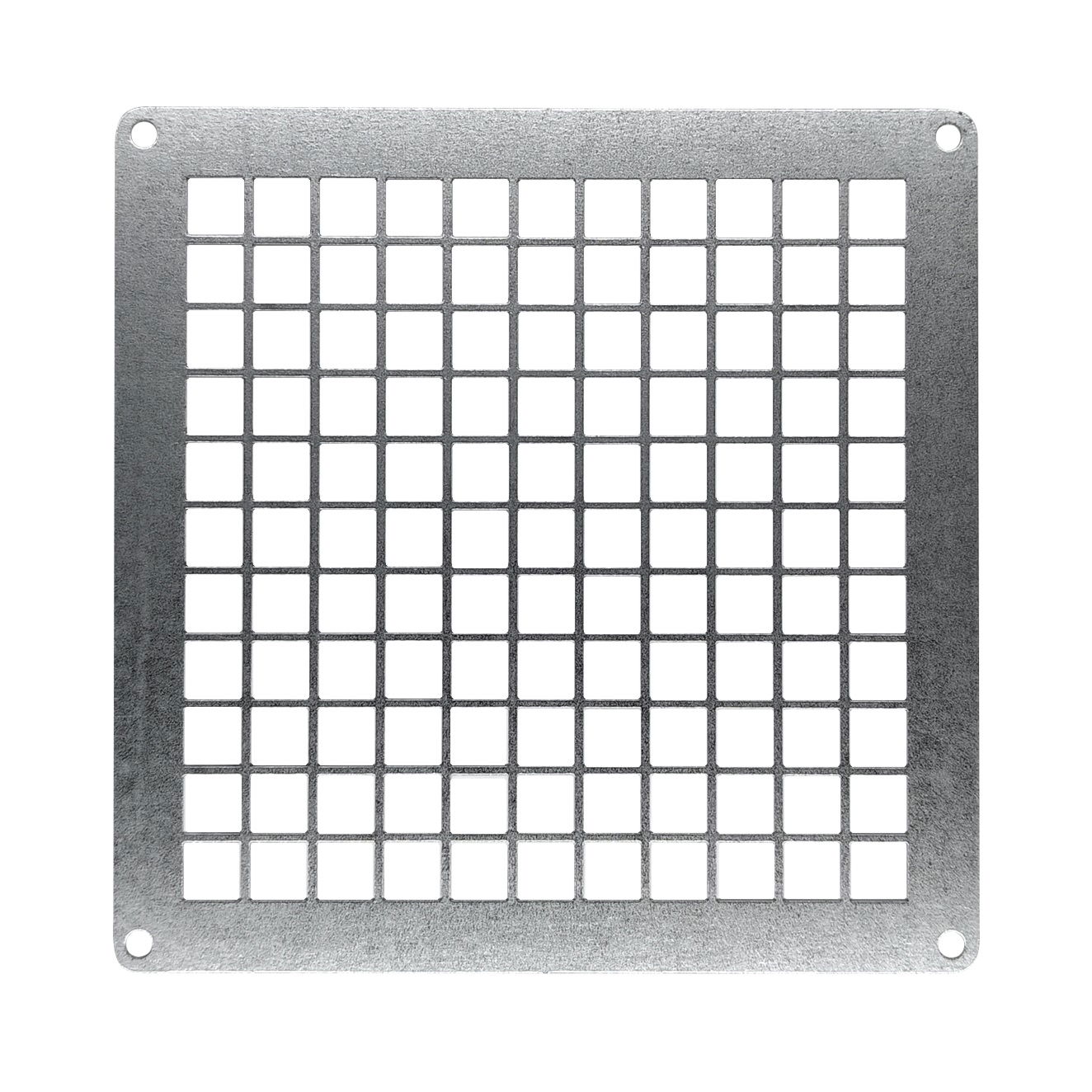 Metalinės ventiliacijos grotelės-tinklelis LSM1515Zn, 150 x 150 mm, cinkuotos.