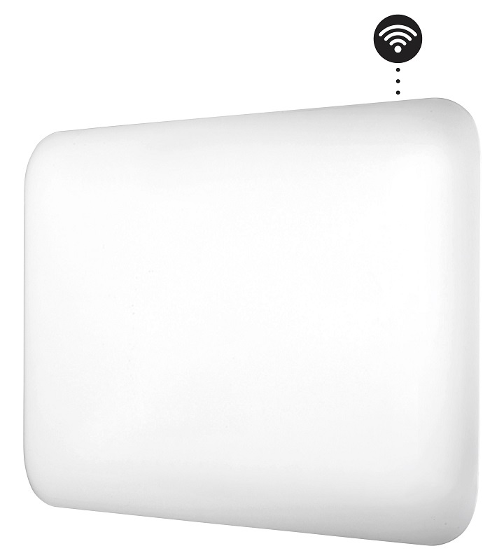 Plieninis panelinis šildytuvas Mill Invisible su WIFI, 600W, baltas