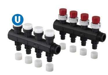 Uponor Vario Plus Q&E kolektorius bal. LS 4X Q&E 17x2,0