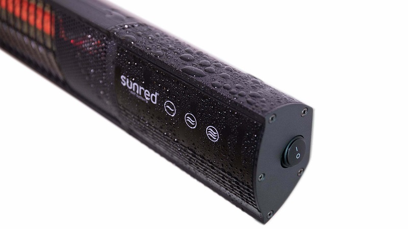 Sunred sieninis infraraudonųjų spindulių šildytuvas "Dark" linijos, 3 galios lyg. 2500W