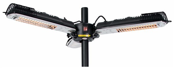 Sunred infraraudonųjų spindulių šildytuvas Parasol Black 2000 W