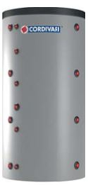 Akumuliacinė talpa PUFFER VB 300 L, su kieta izoliacija