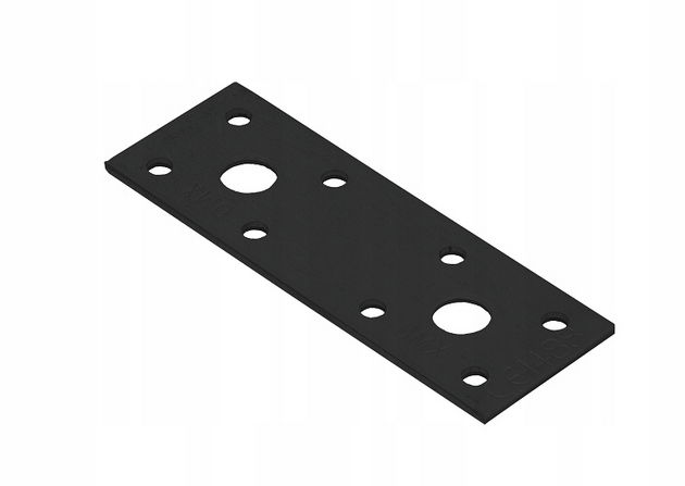 Montavimo plokštelė, 100x35x2,5mm, juoda