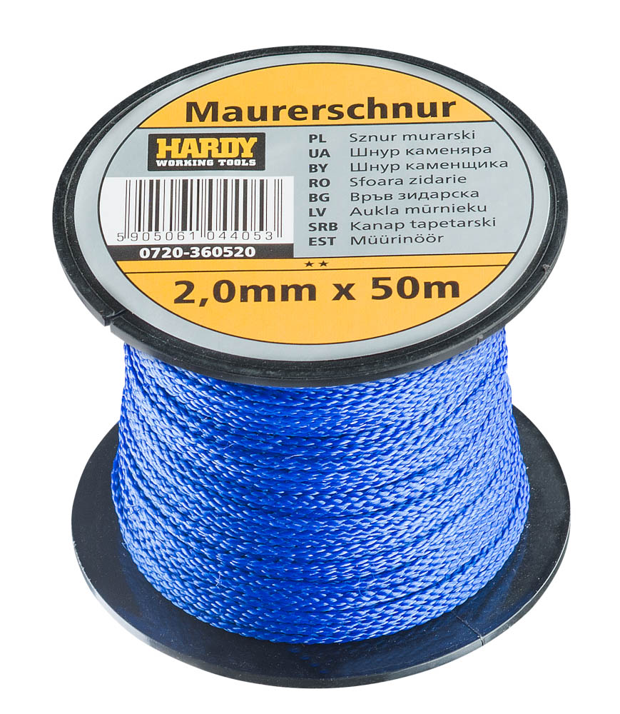 Mūrininko virvutė Hardy, 1.3mm × 100m, (0720-361016)