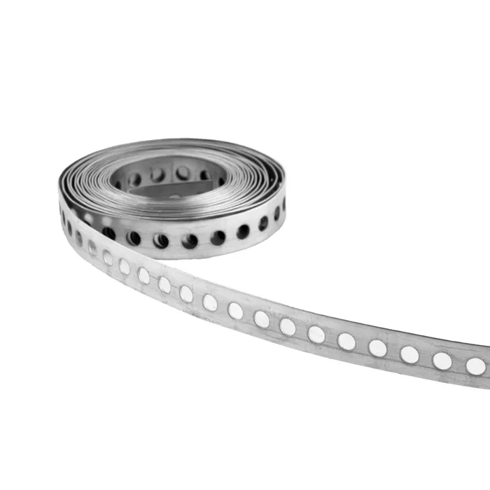 Perforuota montavimo juosta, 12x0,7mm, ilgis 10m.