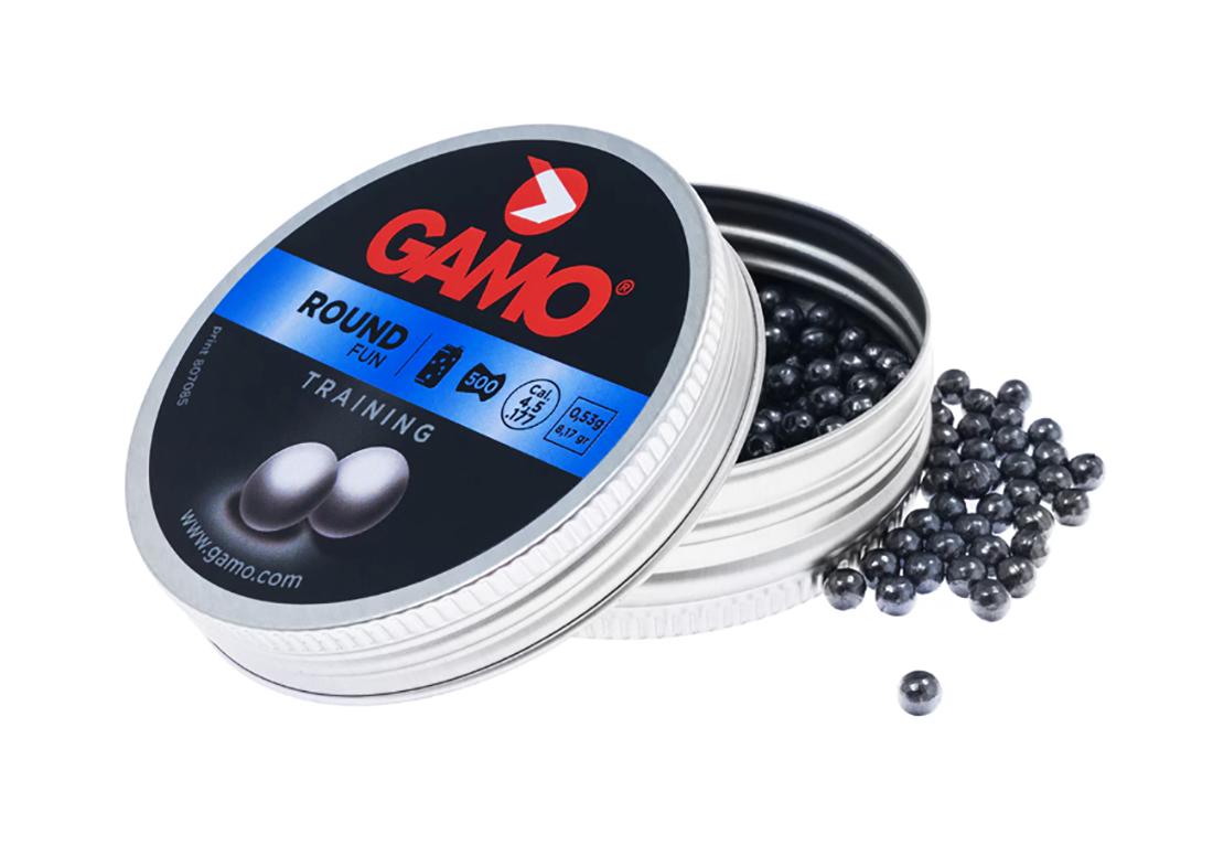 Gamo Round pneumatiniai šoviniai 4,5mm, 500 vnt BLT išsiuntimas 1-3 d.