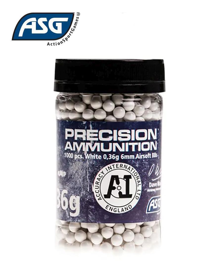 Airsoft kamuoliukai ASG Precision Ammunition Heavy 0,36g 1000vnt MLP išsiuntimas 9 d.