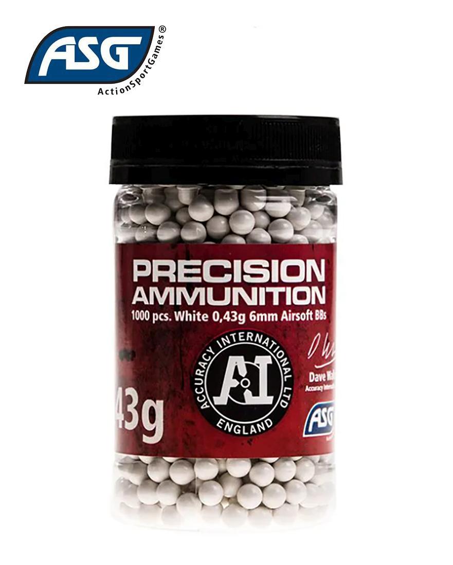 Airsoft kamuoliukai ASG Precision Ammunition Heavy 0,43g 1000vnt MLP išsiuntimas 9 d.