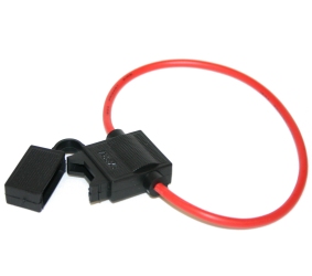 Saugiklio MIDI (standartinis) lizdas su dangteliu, laidas 1.5mm², ilgis 20cm