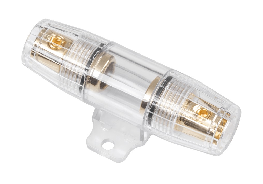 Saugiklio AGU lizdas skaidrus iki 16mm² laidui su 60A saugikliu
