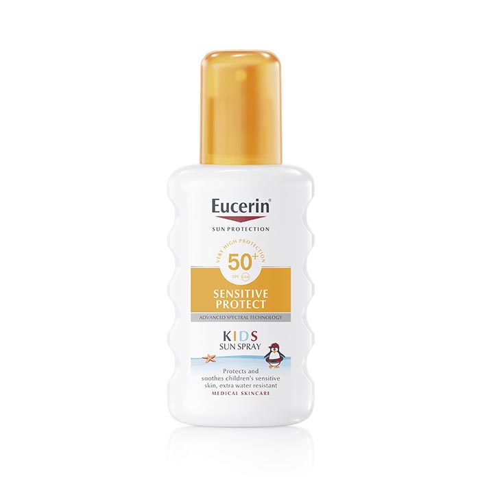 EUCERIN Sun Kids Sensitive Protect SPF 50+ purškiamas kremas nuo saulės 200 ml