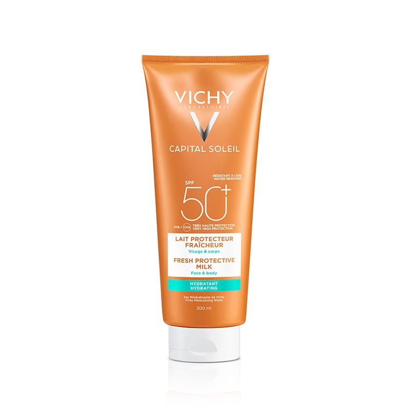 VICHY Capital Soleil Fresh Protective SPF 50+ pienas 300 ml