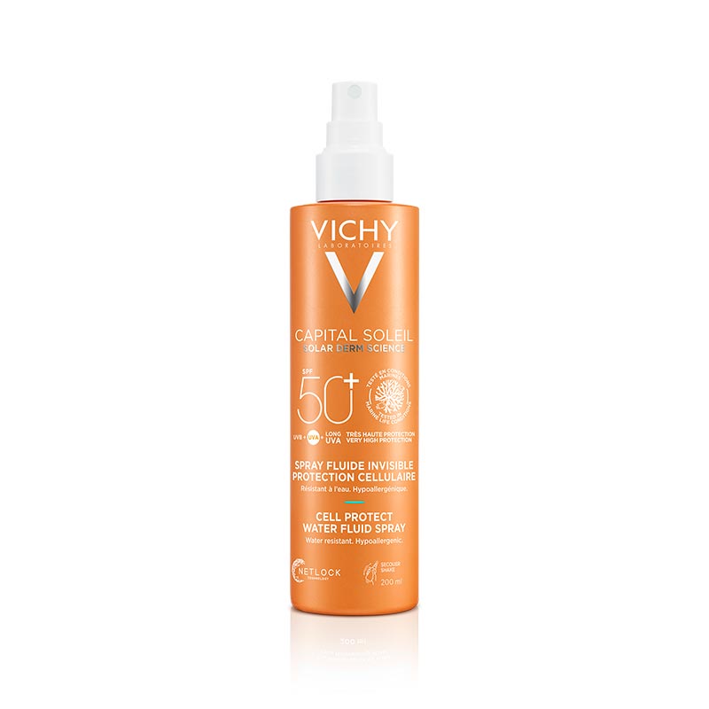 VICHY Capital Soleil Cell Protect SPF 50+ purškiamas kremas nuo saulės 200 ml