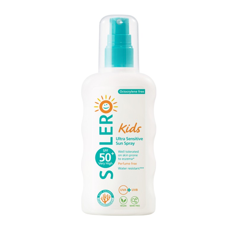 SOLERO Ultra sense SPF50+ purškalas nuo saulės vaikams 200 ml