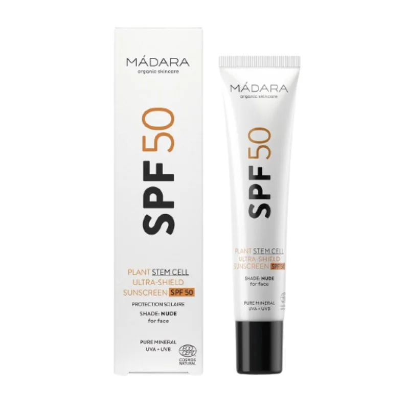 MADARA Ultra-Shield SPF50 kremas nuo saulės veidui su tonu 40 ml