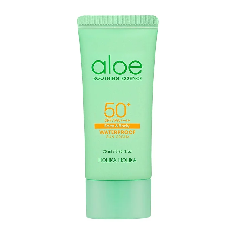 HOLIKA HOLIKA Aloe Soothing Essence SPF50+ vandeniui atsparus kremas nuo saulės 70 ml