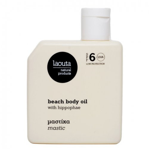 Laouta Beach Body Tanning Oil Mastic SPF6 Paplūdimio kūno aliejus, 100ml