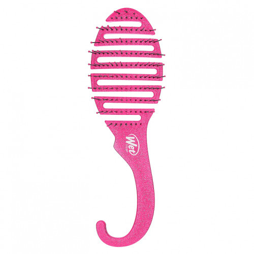 WetBrush Shower Detangler Plaukų šepetys šlapiems plaukams, Pink Glitter