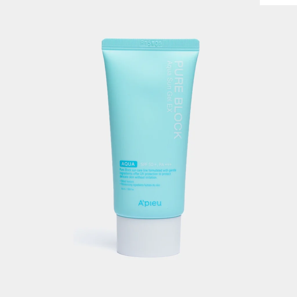 A'PIEU Pure Block Aqua Sun Gel – drėkinantis saulės gelis