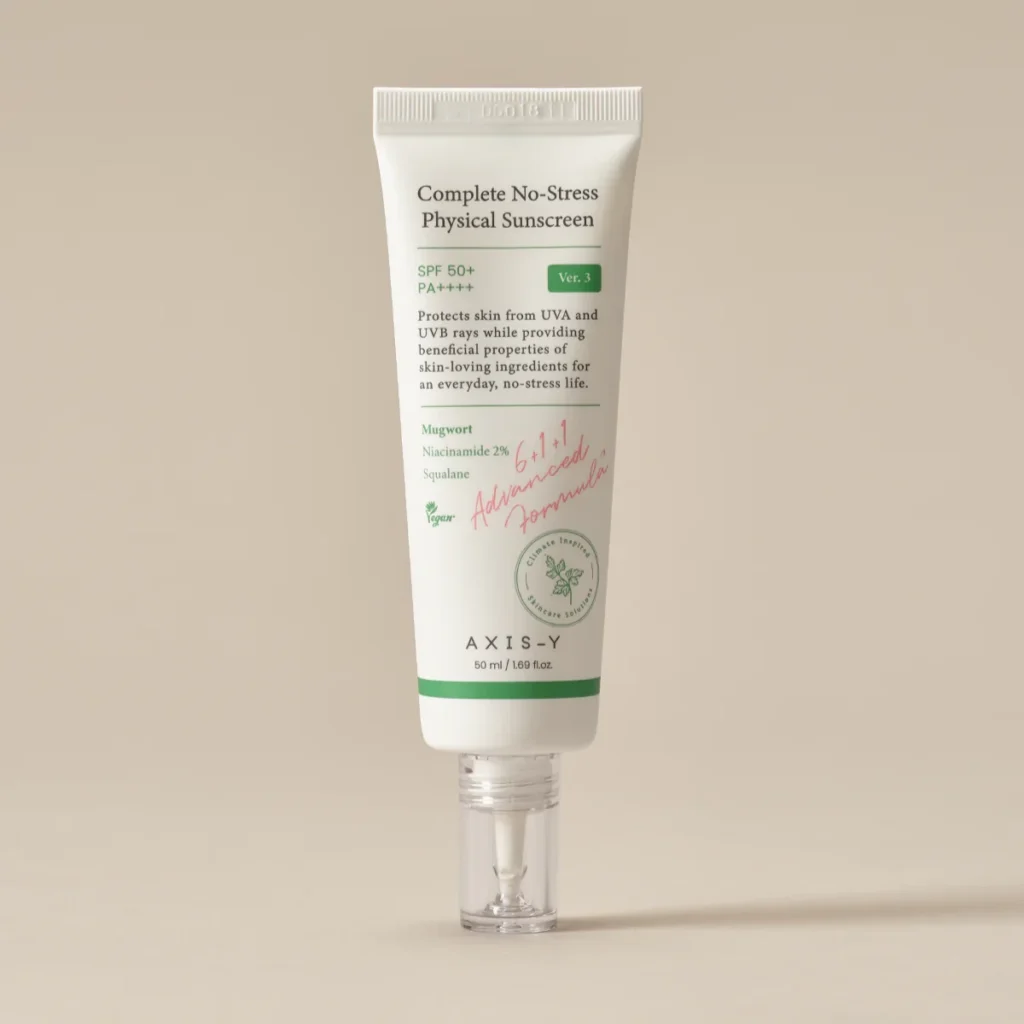 AXIS-Y Complete No-Stress Physical Sunscreen – lengvas apsauginis kremas nuo saulės