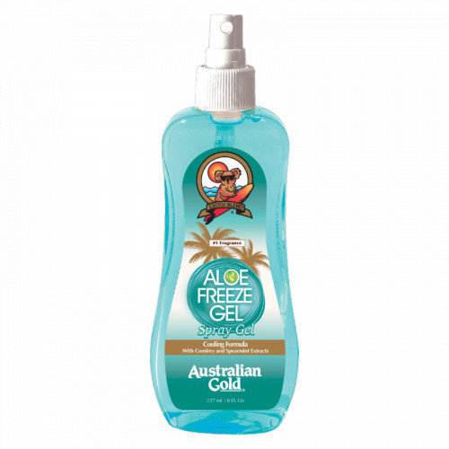 Australian Gold Aloe Freeze Spray Gel Purškiamas šaldantis gelis po nudegimo, 237ml