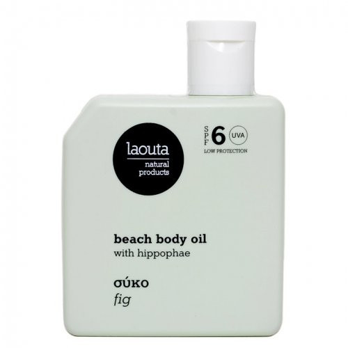 Laouta Beach Body Tanning Oil Fig SPF6 Paplūdimio kūno aliejus, 100ml