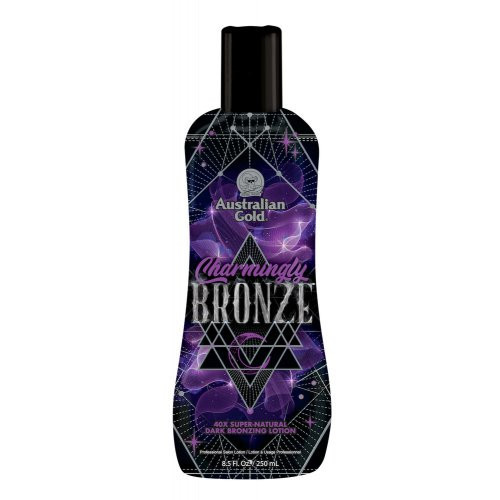 Australian Gold Soliariumo losjonas sodriam įdegiui Charmingly Bronze 40× Super‑Natural Dark Bronzing Lotion 250ml