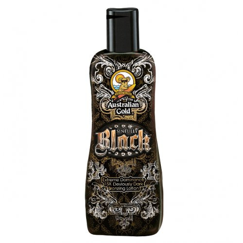Australian Gold Soliariumo losjonas intensyviam tamsiam įdegiui Sinfully Black 15x Deviously Dark Bronzing Lotion 250ml