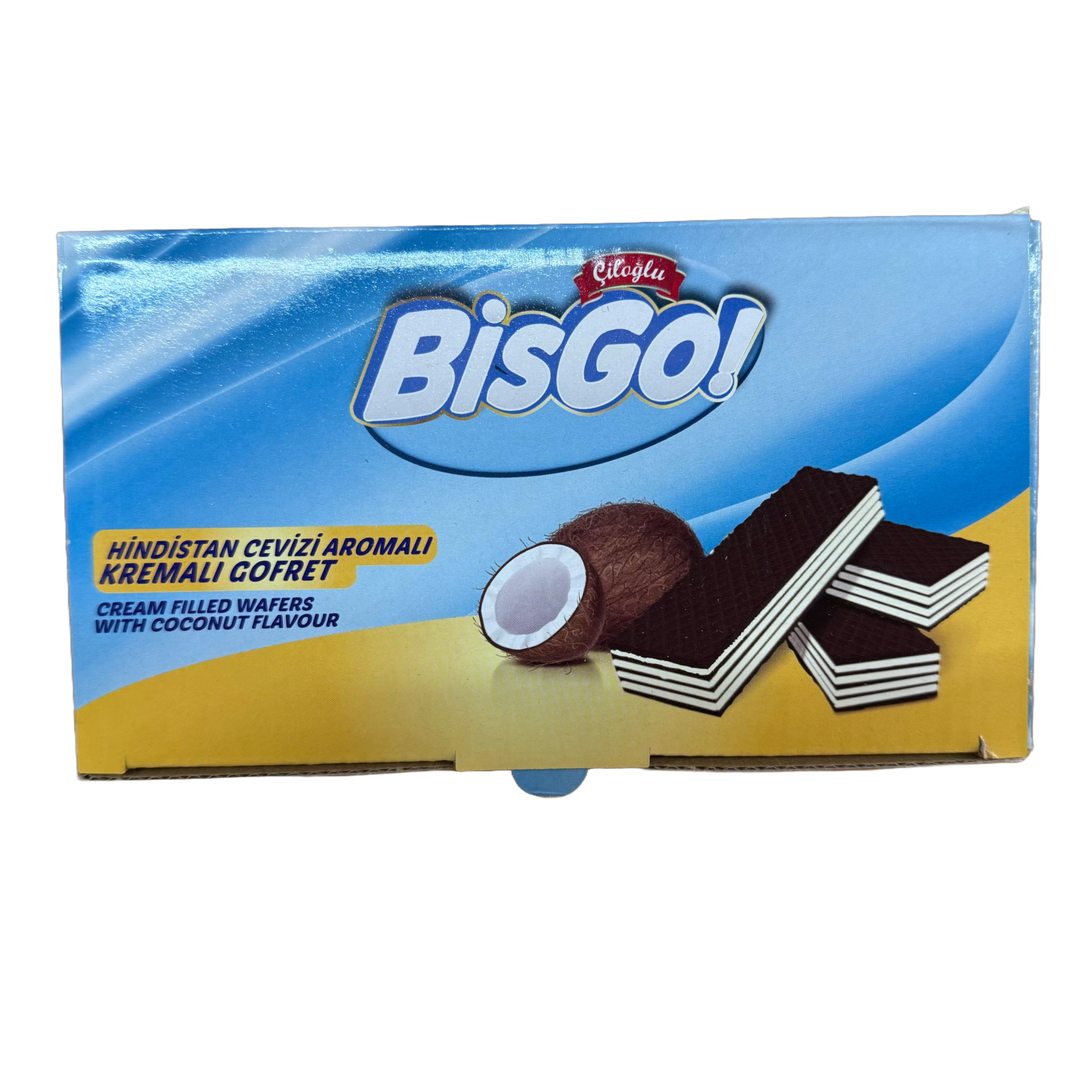 Vafliai kokosų skonio CILOGLU, 5 x 100 g