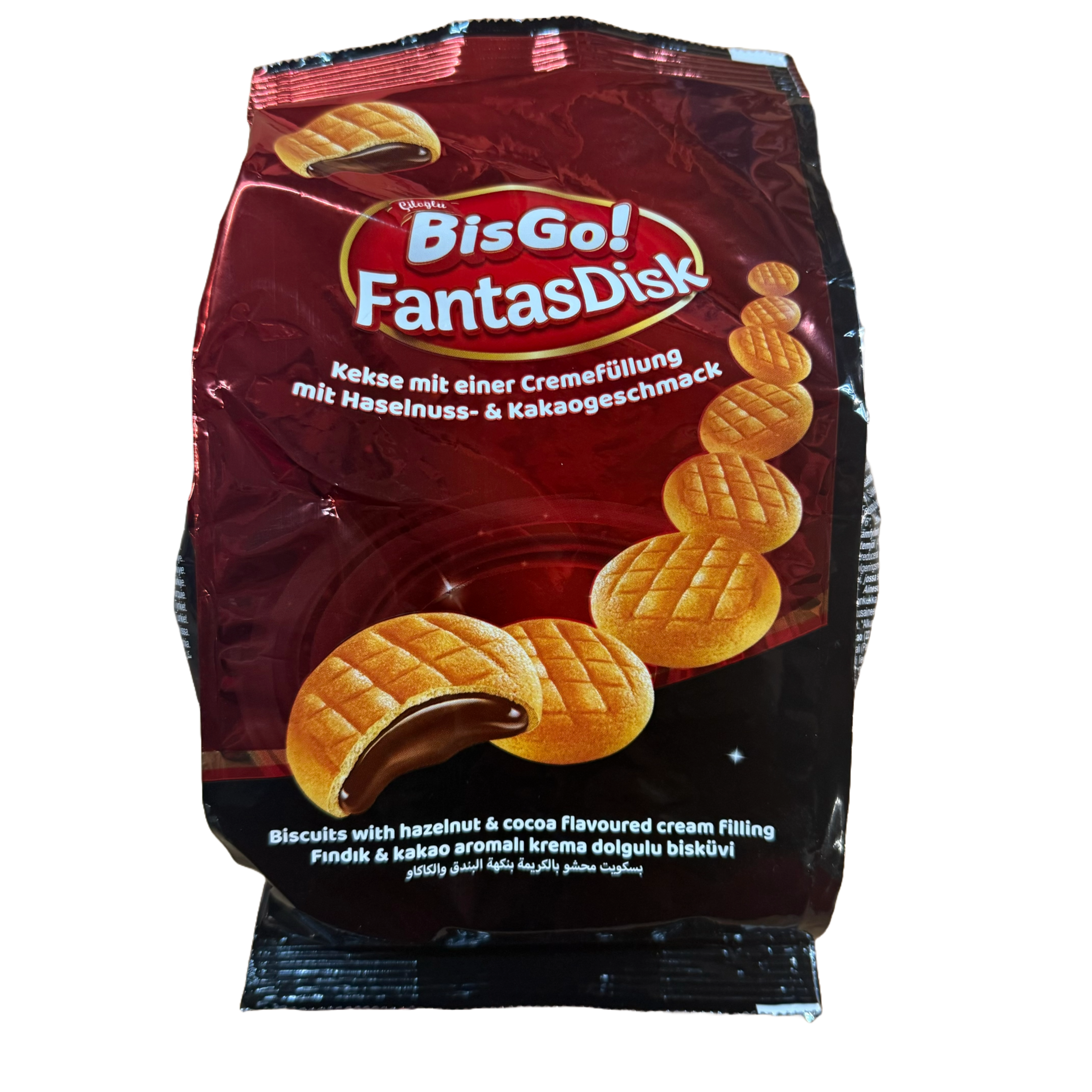 Sausainiai su šokoladiniu įdaru BISGO, 150g