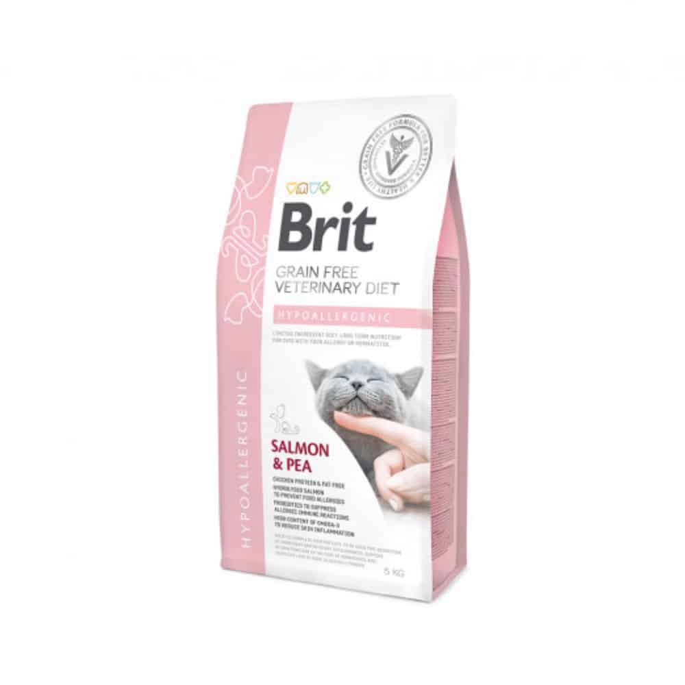 Brit GF Veterinary Diets Cat Hypoallergenic sausas maistas katėms - Produkto Svoris 400g