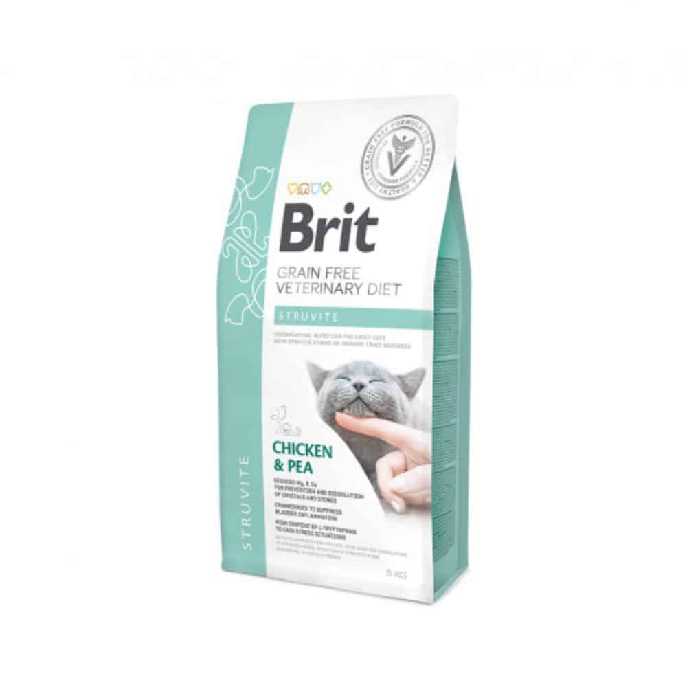 Brit GF Veterinary Diets Cat Struvite sausas maistas katėms - Produkto Svoris 400g