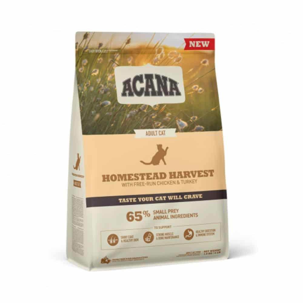 Acana Homestead Harvest Cat begrūdis sausas maistas katėms - Produkto Svoris 1.8kg