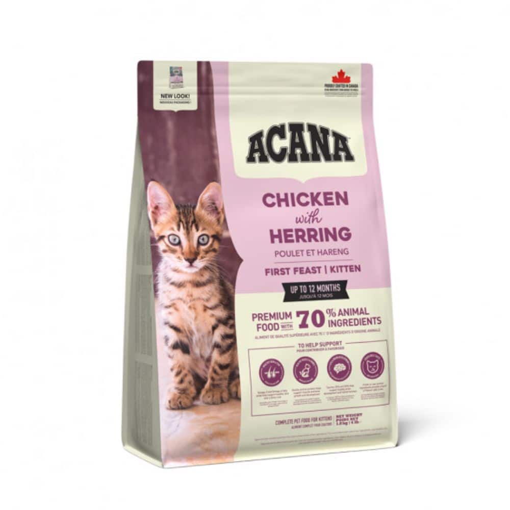 Acana First Feast Cat begrūdis sausas maistas kačiukams 1.8kg - Produkto Svoris 1.8kg