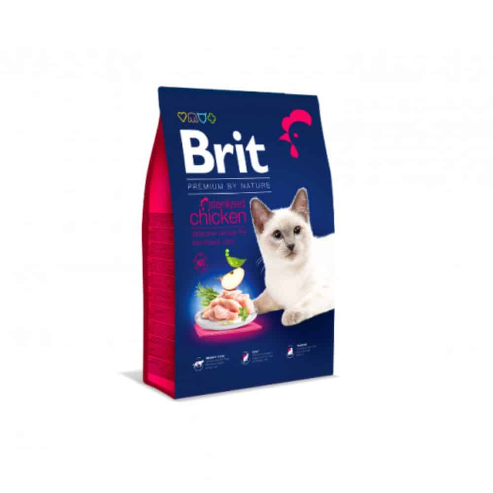 Brit Premium by Nature Cat Sterilized sausas maistas sterilizuotoms katėms - Produkto Svoris 300g