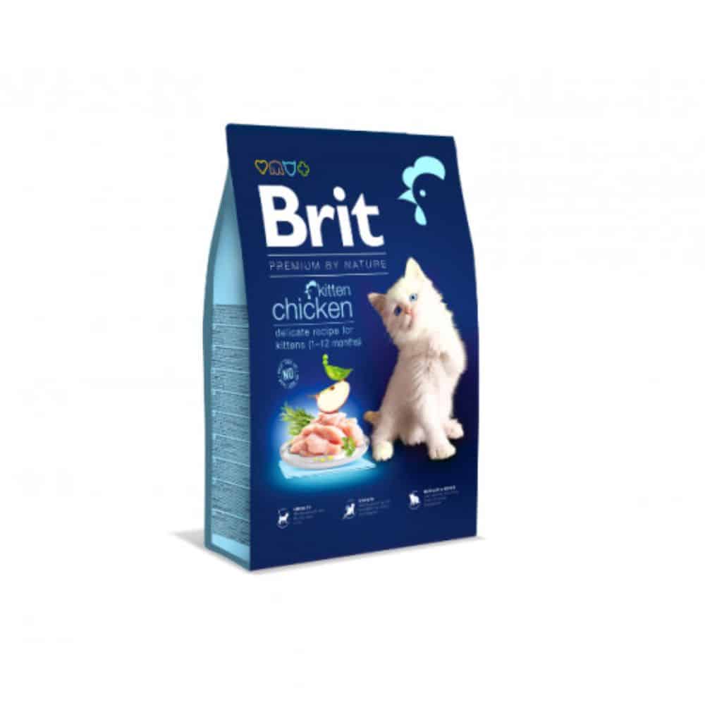 Brit Premium Cat Kitten sausas maistas kačiukams - Produkto Svoris 300g