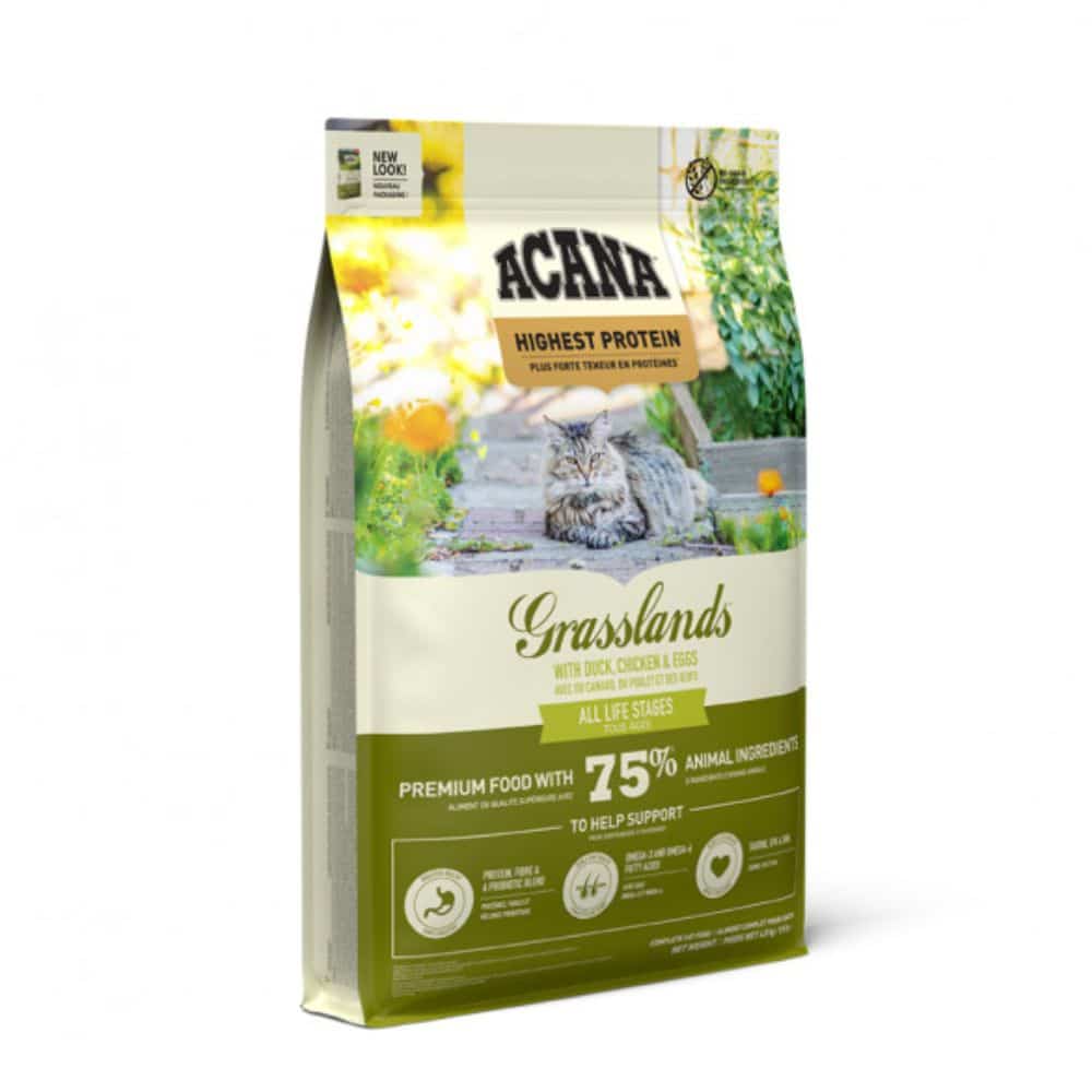 Acana Grasslands Cat begrūdis sausas maistas katėms - Produkto Svoris 4.5kg