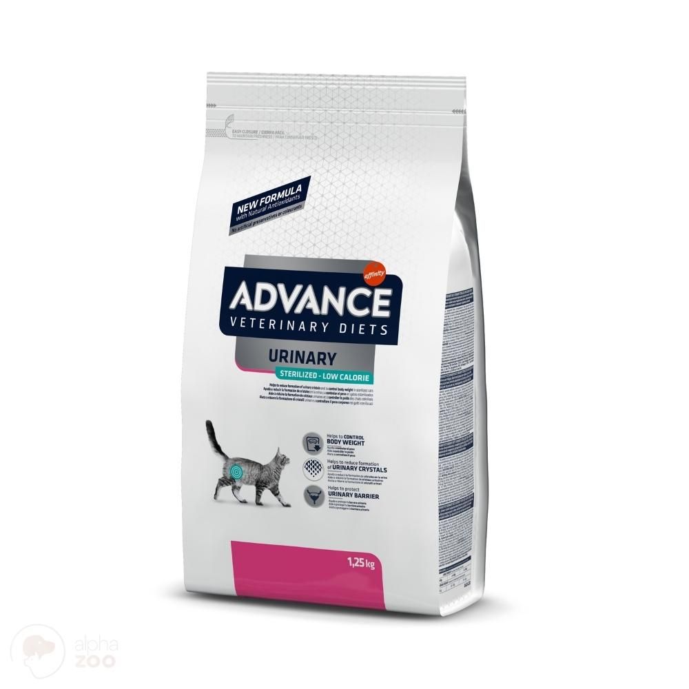 Advance Cat Urinary Sterilized Low Calorie sausas maistas katėms esant urinarinėms/šlapimo takų problemoms - Produkto Svoris 2.5kg