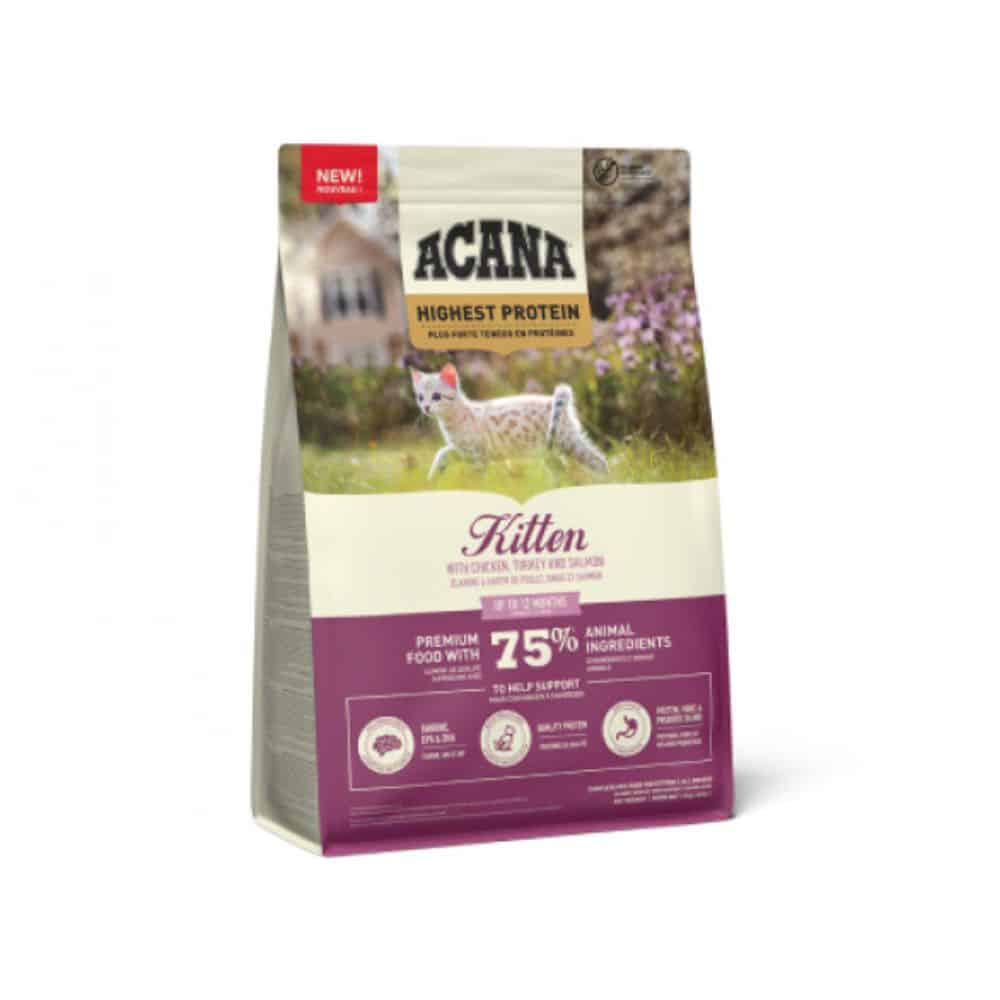 Acana Highest Protein Kitten begrūdis sausas maistas kačiukams 1.8kg