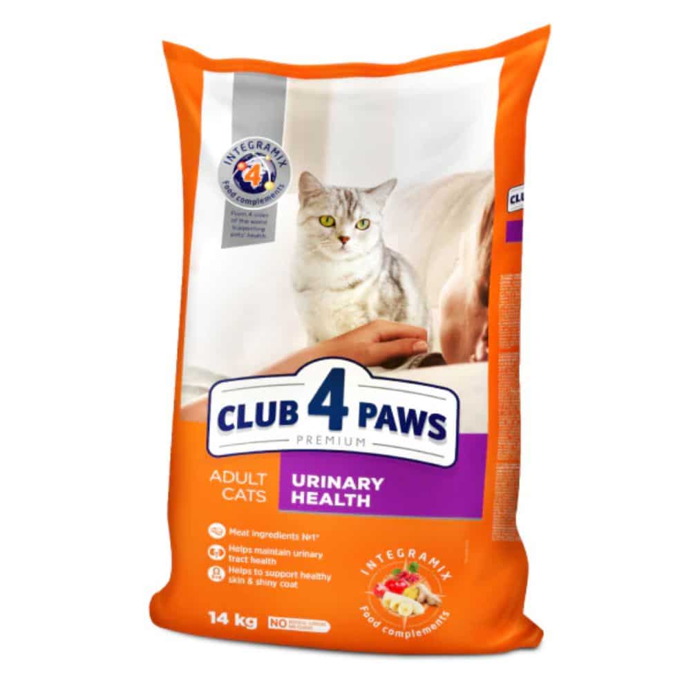 CLUB 4 PAWS Urinary health - sausas maistas katėms šlapimo takų sveikatai - Produkto Svoris 2kg