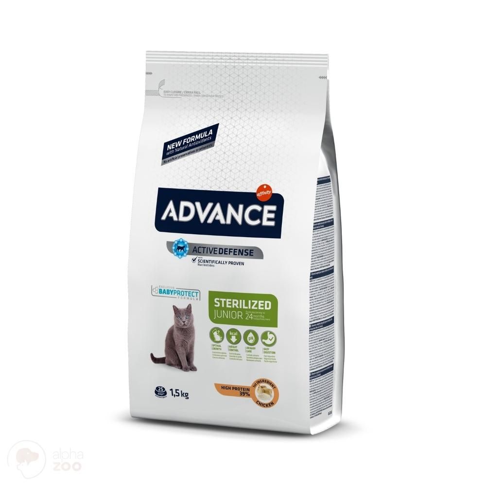 Advance Sterilized Junior Sausas Maistas sterilizuotiems kačiukams - Produkto Svoris 1.5kg