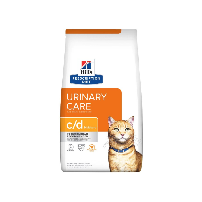 Hill's Prescription Diet Urinary Care c/d Multicare Chicken sausas maistas katėms, sveikiems šlapimo takams palaikyti, 12 kg