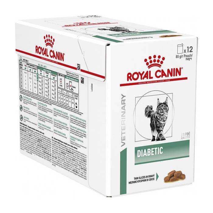 Royal Canin Veterinary Diabetic drėgnas maistas diabetu sergančioms katėms, 85 g