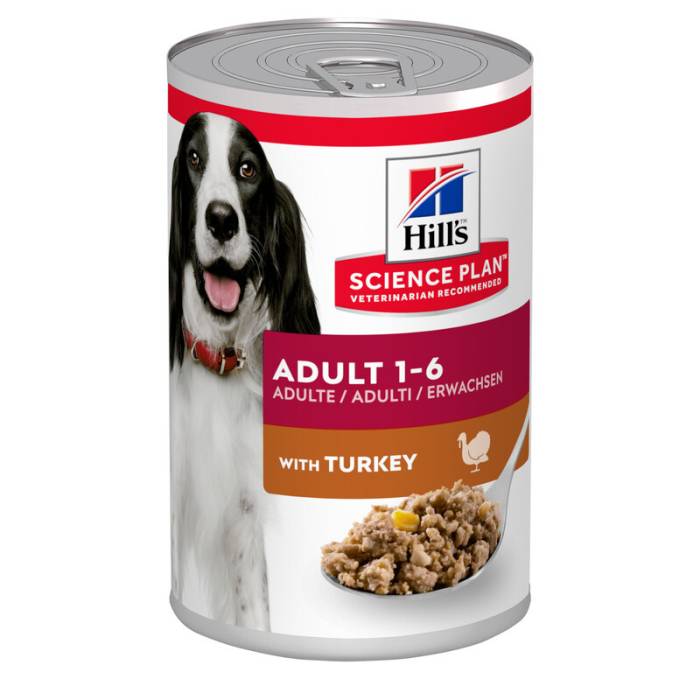 Hill's Science Plan Canine Adult Turkey drėgnas maistas šunims su kalakutiena, 370 g