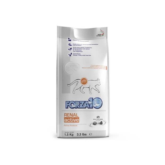 Forza10 Renal Active sausas maistas katėms, sergančioms inkstų ligomis, 1,5 kg